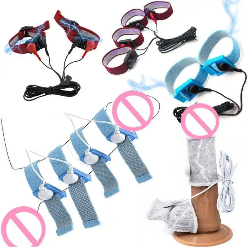 صدمة كهربائية ToyPenis حلقة الخصية الحلقات حشفة الكهربائية تحفيز الديك العلاج تكبير الرجال الاستمناء تأخير لعبة الجنس ملحق