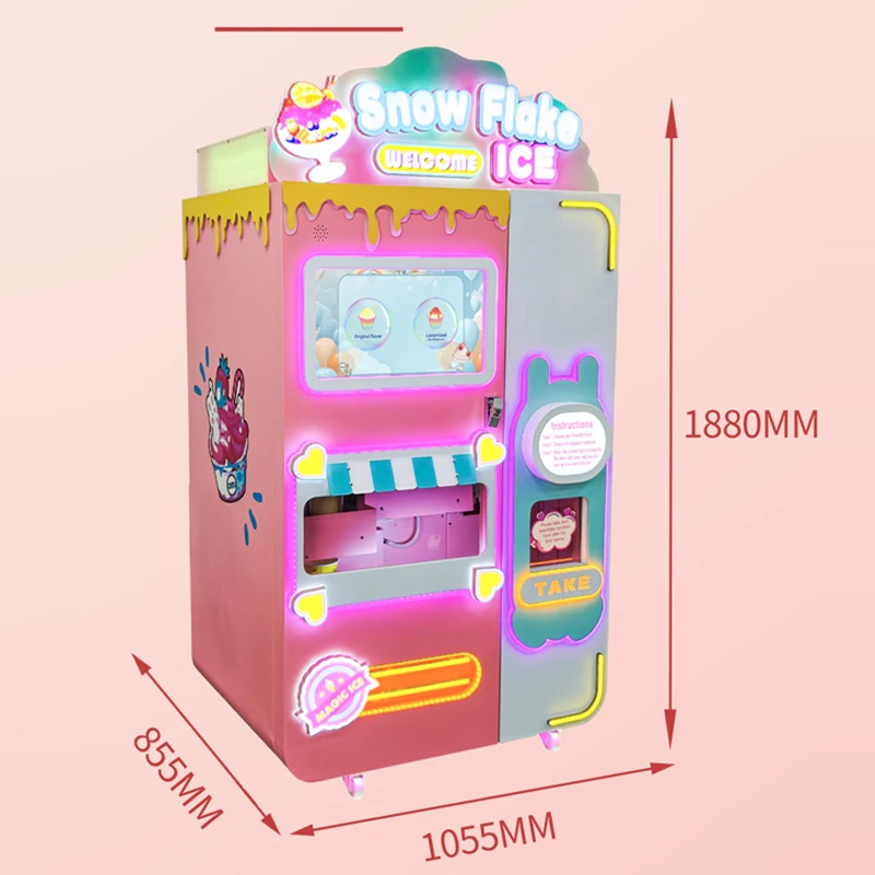 

Intelligent Sleep Snowflake Ice Cream Vending Machine Power Saving Delicious Smoothies Snowflake Ice Making Machine Manufacturer