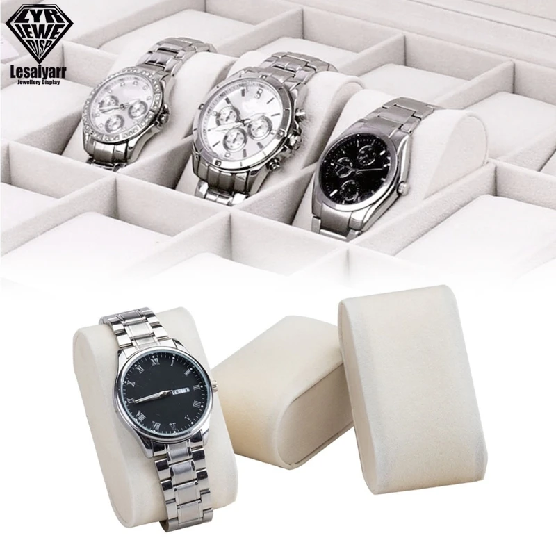 Wholesale Velvet Watch Bracelet Pillow Jewelry Displays Props for Home Shops Countertops and Showcases Display Holder