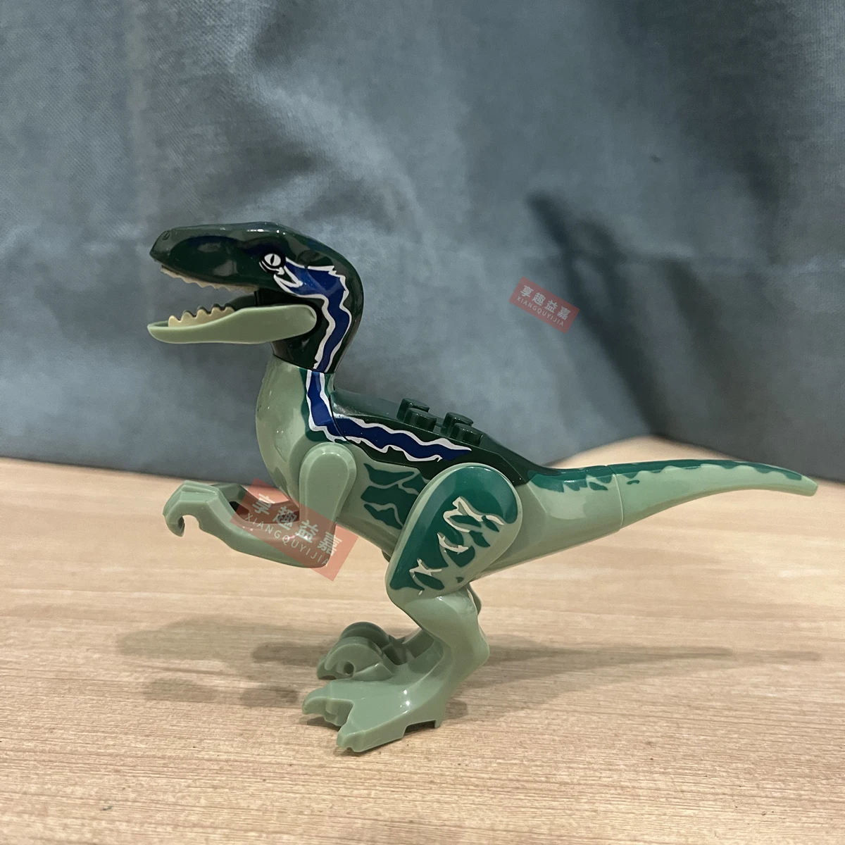 Jurassic World Dinosaur Building Blocks para crianças, DIY montar brinquedo, tijolos, Raptor, Tiranossauro, Indominus, Raptor, 3