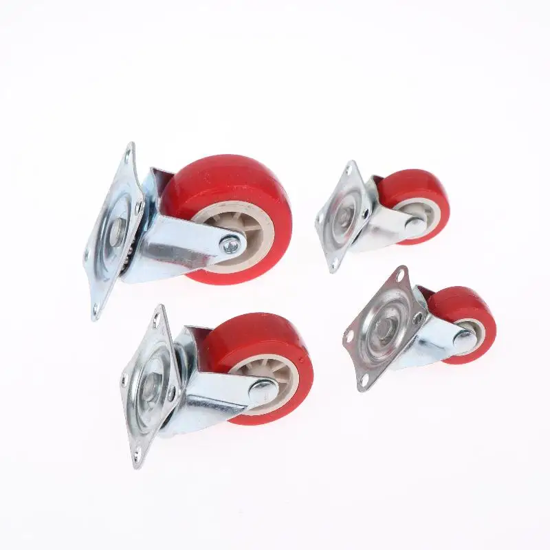 Universal Caster Wheel Heavy Duty Swivel Capacity Wear: 4Pcs Resistant PVC Industrial Furniture Wheels