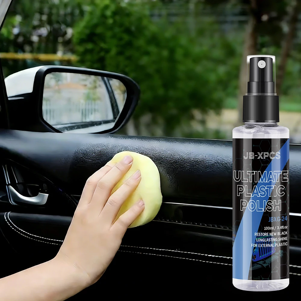 Car Plastic Renovator Long-Lasting Protect Repair Whitening Black Shine Plastic Trim & Rubber Car Care Product XG 24