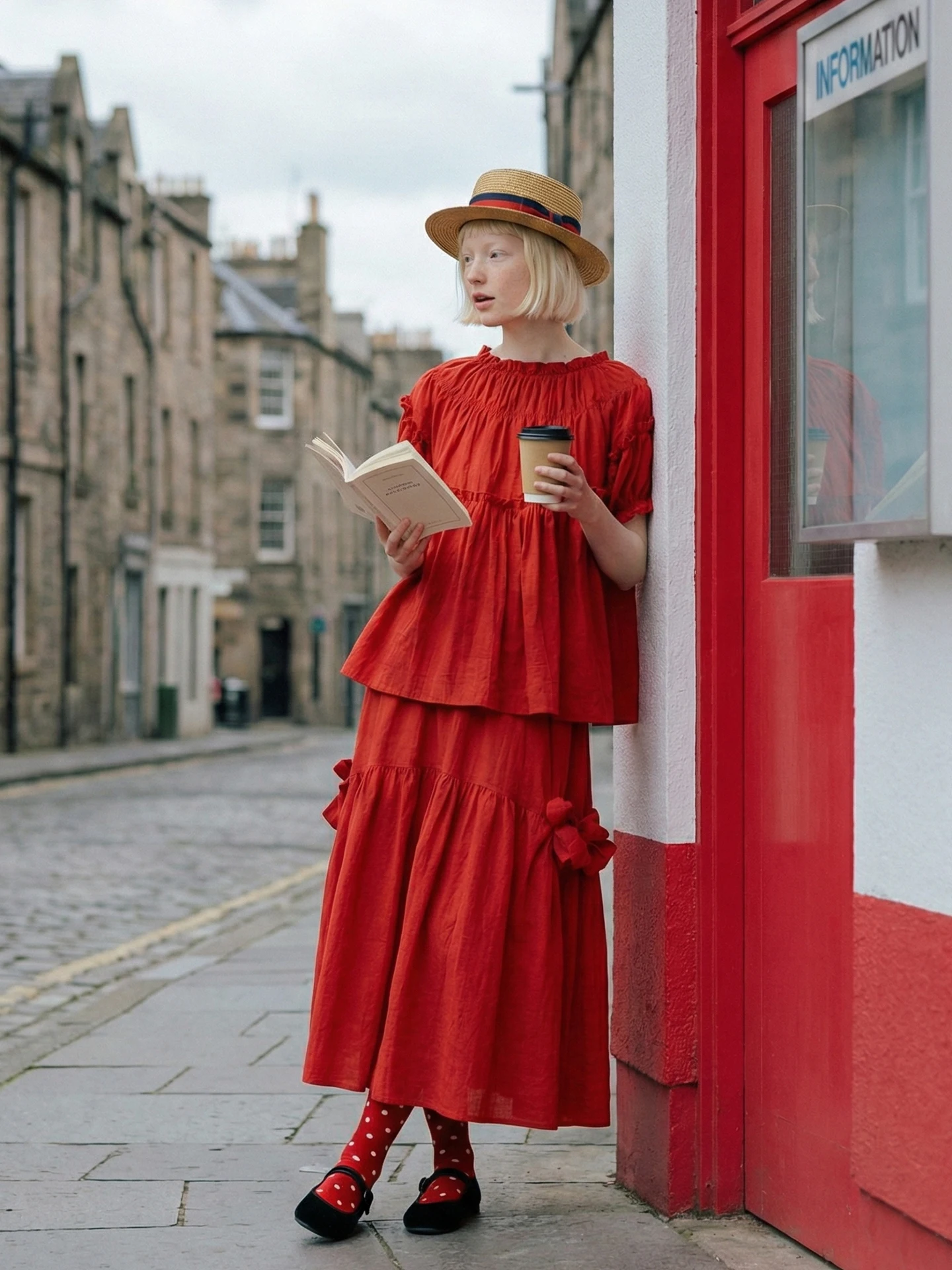 

imakokoni Весенне-летняя оригинальная женская рубашка с коротким рукавом и кружевом, мягкая, повседневная, красная, в японском стиле, 265484