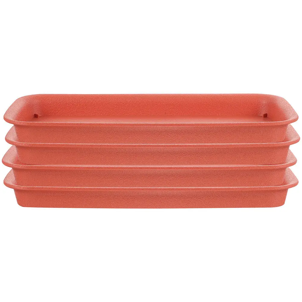 

4Pcs Heavy Duty Plastic Plant Saucers for Pots Leak Proof Drip Tray Indoor Garden Windowsill Shopping Mall Floor Protection