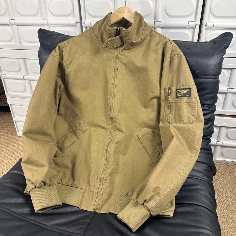 

Мужская утепленная куртка с флисовой подкладкой и воротником-стойкой, повседневная теплая верхняя одежда для осени и зимы, универсальная рабочая одежда, Cleanfit, с длинными рукавами