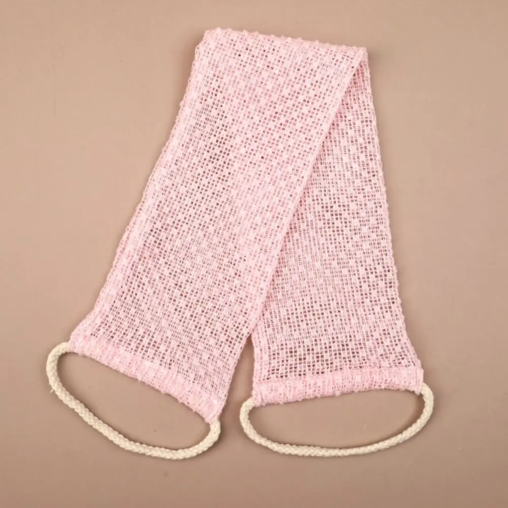 Soft Exfoliating Back Scrubber Dead Skin Remover Household Body Wash Cloth Set Reusable Double Loop Back Shower Strap