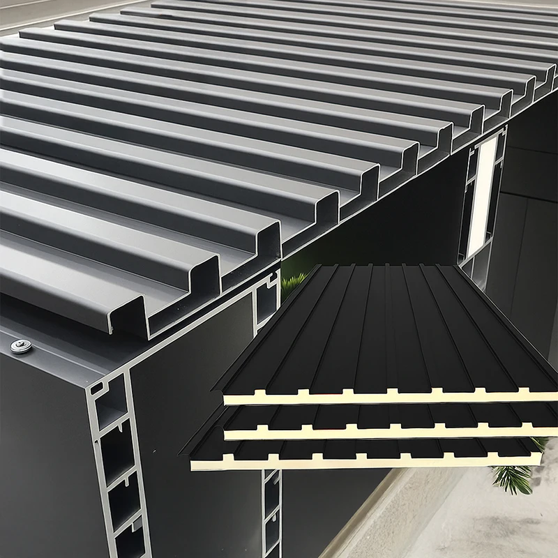 

Двухслойная изолированная крыша из алюминиевого сплава Great Wall, навес для солнечной комнаты, энергоэффективность