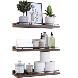 Wooden Storage Rack Bathroom Kitchen Storage Rack Wall Shelf Decoration Floating Wall Shelves Home Decor Accessories Garden