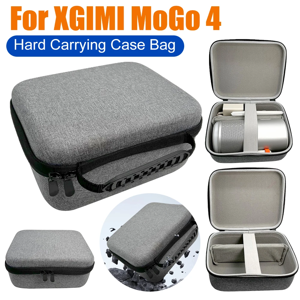 

Для XGIMI MoGo 4, жесткий чехол для переноски, дорожная портативная сумка, противоударный защитный органайзер с защитой от царапин, нейлон + сумки для хранения EVA