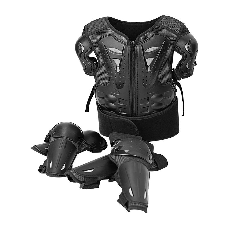 

Kid's Motorcycle Armor Vest Protection Children Motocross Body Armor Jacket Protective Armors Riding Kneepads Moto Full Armor