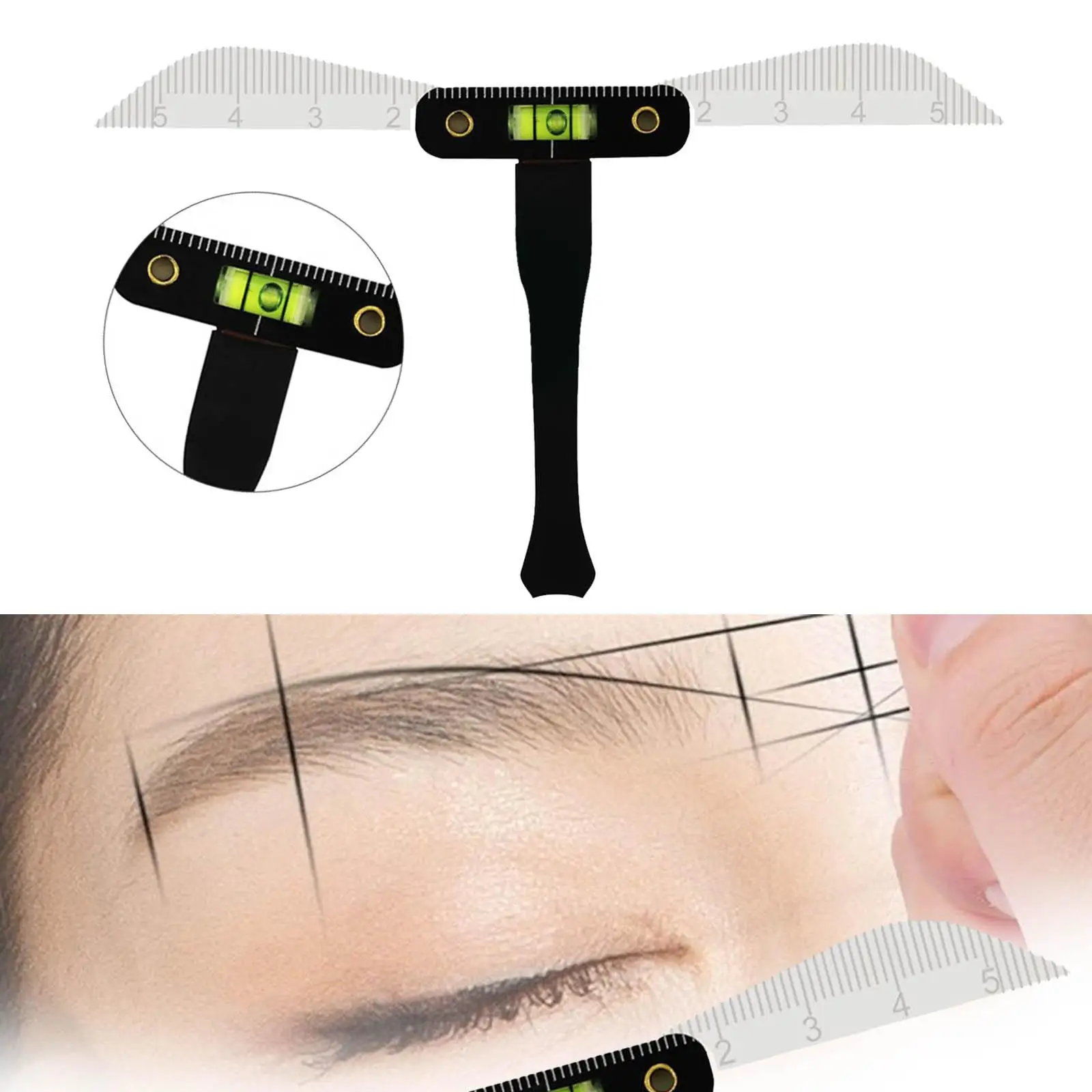 1PC Eyebrow Stencil Ruler Balance Shaper for Tattoos Stylists