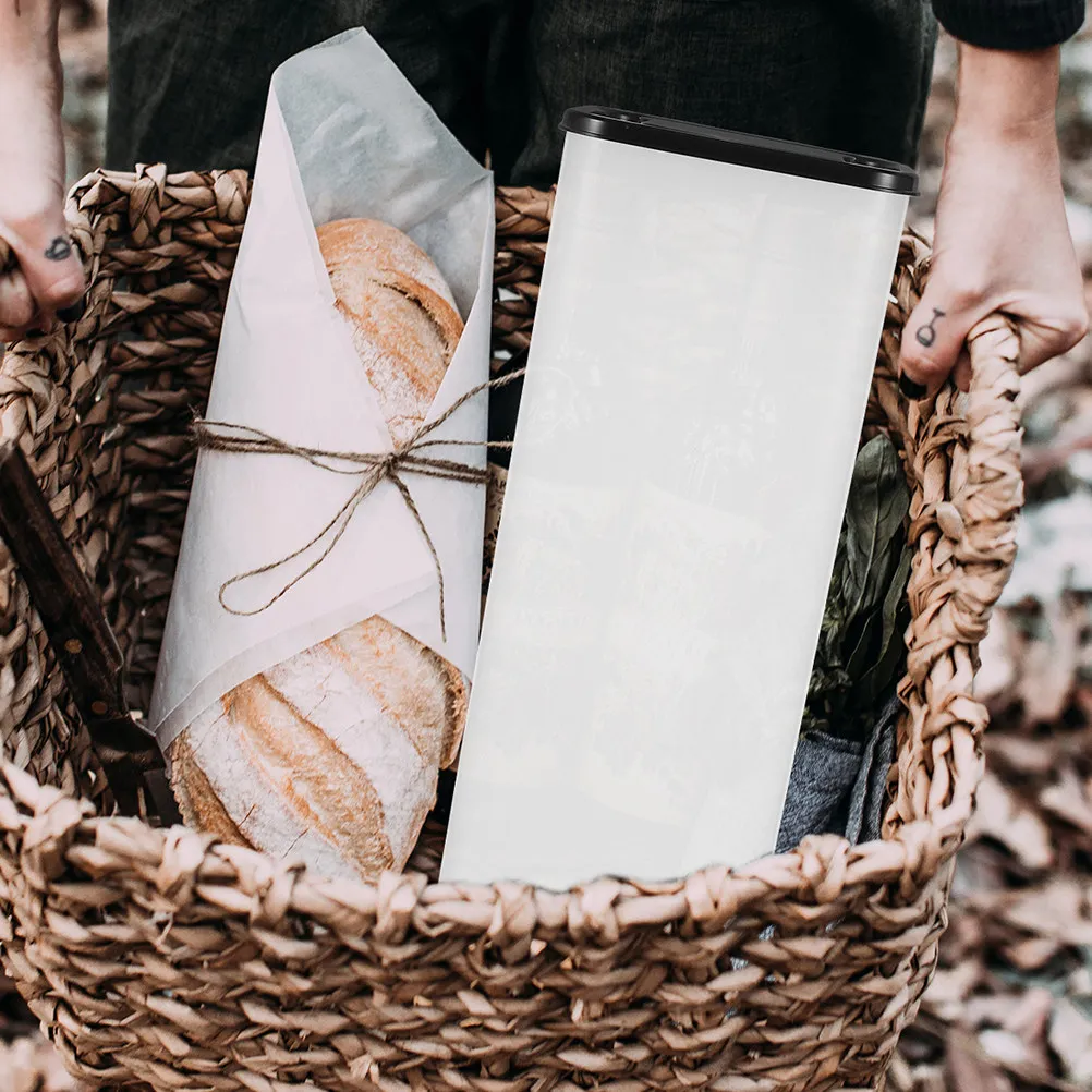 Airtight Bread Storage Container Set – 2pcs Plastic Loaf Box for Kitchen Countertop, Fresh Keeping Organizer