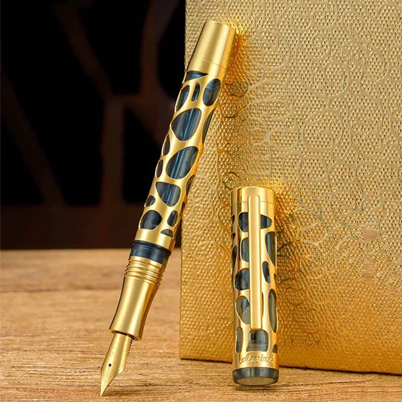 Asvine V169 Negative pressure ink application Fountain Pen Transparent Acrylic Skeleton Hollow Carved EF/F/M Writing Gift