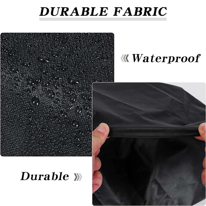 New 420D Oxford Black Wall Mounted Patio Heater Cover Waterproof Infrared Heater Protector Patio Heater Cover with Drawstring