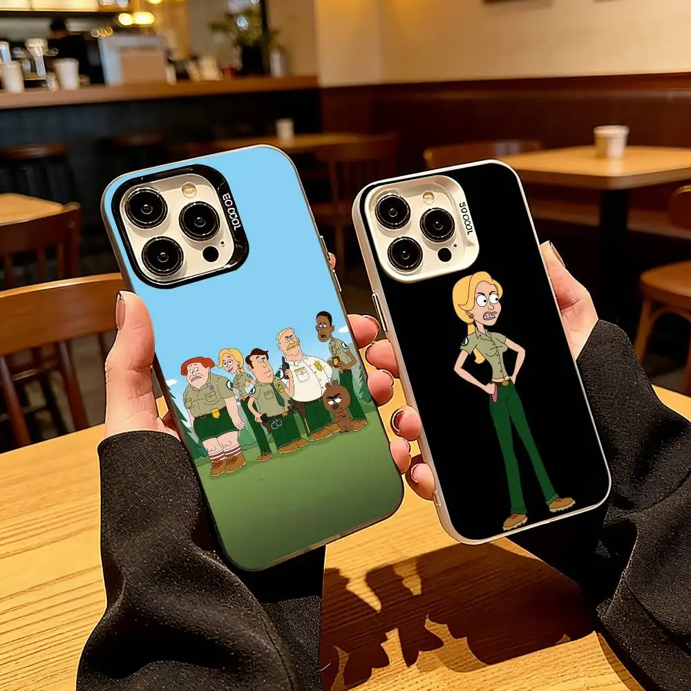 

A-Animation B-Brickleberry Phone Case For iPhone 17,16,15,14,13,12,11 Plus,Pro Max,XS,Colorful Silver Phone case Funda Cover