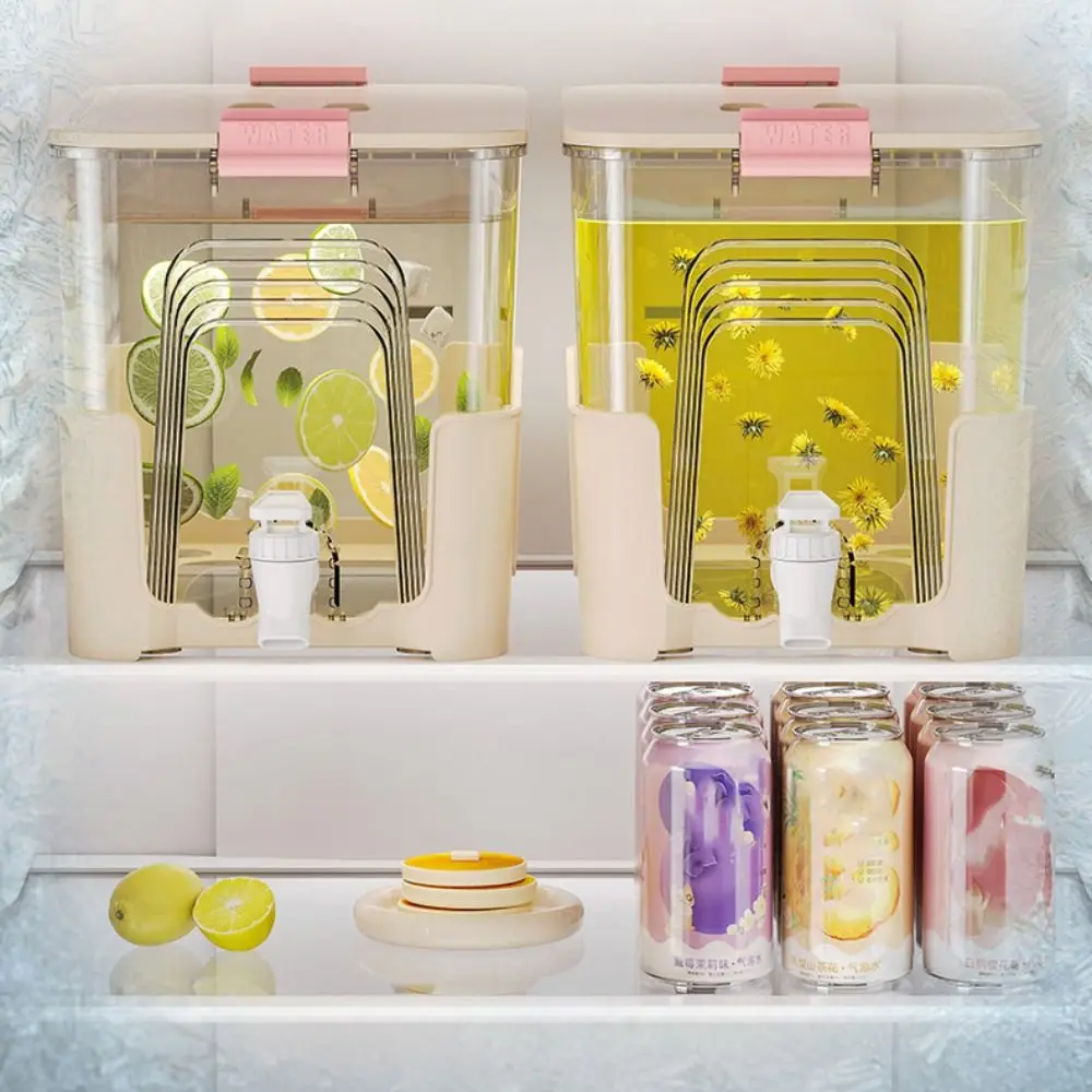 

Пластиковый диспенсер для холодных напитков 6,5 л, прямоугольный, большой емкости, термостойкий, прозрачный, для пикника