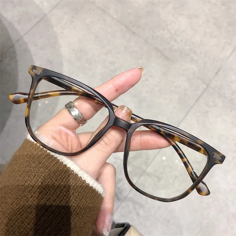 Finished Ladies Myopia Glasses Retro Anti Blue Light Blocking Near Sight Eyeglasses Optical Prescription Short-sight Eyewear