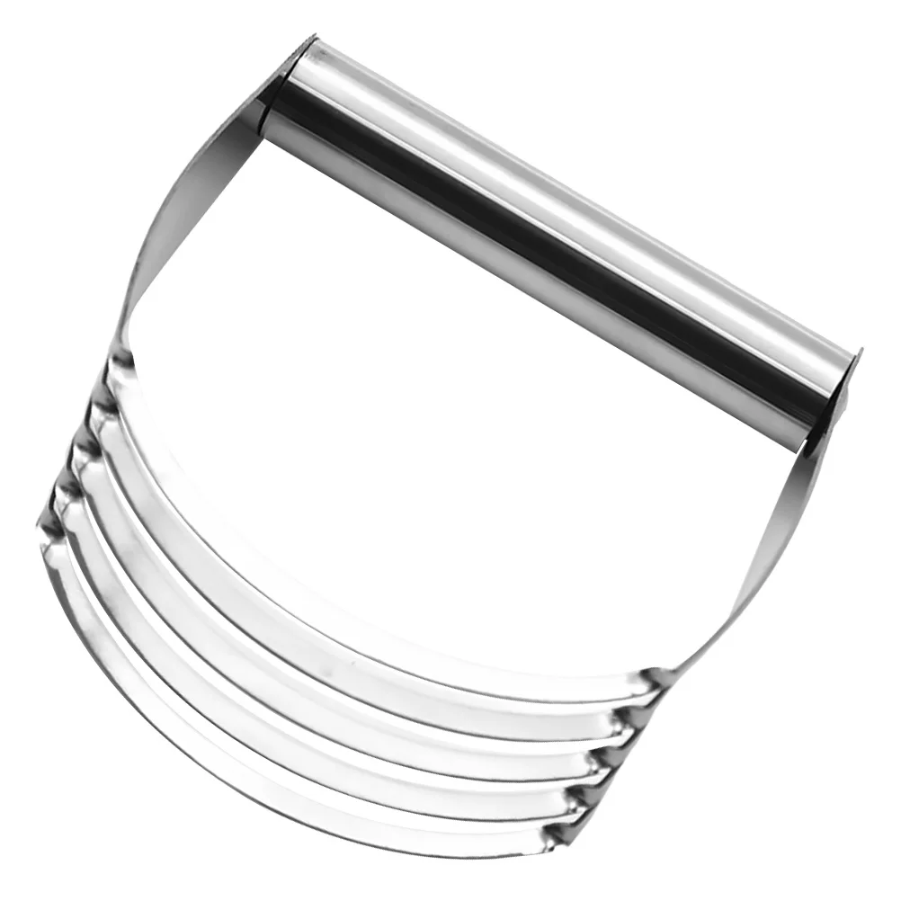 

2Pcs Stainless Steel Manual Powder Beater Set Dough Blender Kitchen Baking Tool Pastry Flour Mixer Cake Pizza