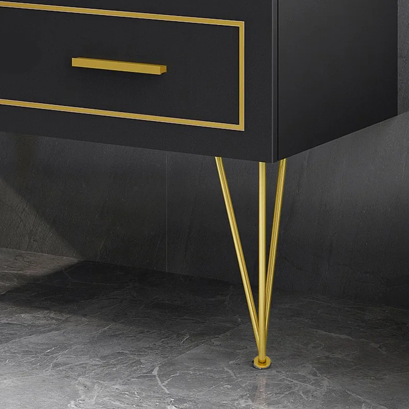 1PC 20cm-40cm Gold Iron Table Legs Metal Hardware Furniture Foot Stainless Steel Adjustable Tilt Cabinet