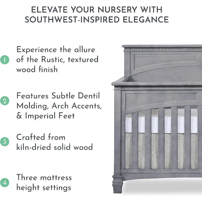 Santa Fe-CPull convertible 5 en 1, gris tempête