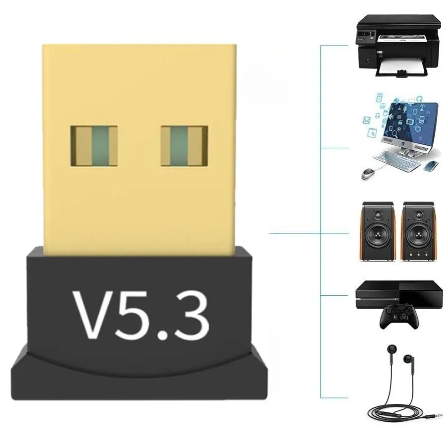 Trasmettitore adattatore USB wireless Bluetooth 5.3 Prezzo all'ingrosso per PC Laptop Altoparlante wireless Ricevitore audio Trasmettitore USB