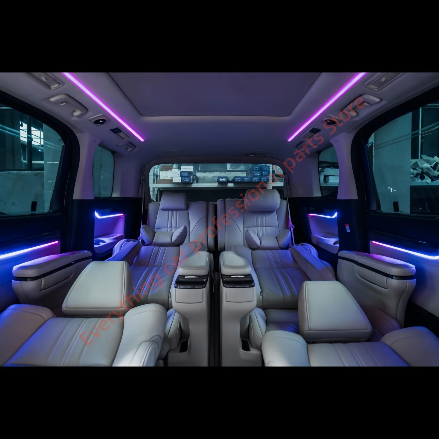 Car LED Ambient light for Toyota Alphard Door light guide Interior Atmosphere modification Dynamic styling Button APP control