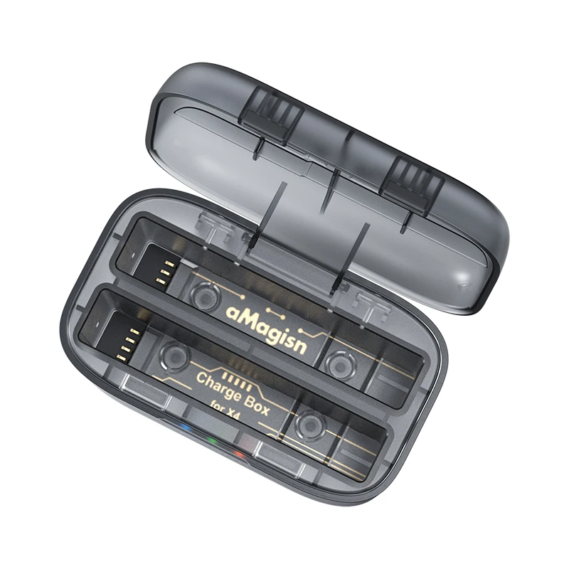 For Insta360 X4 Charging Case Dual Charger Charger Battery Organizer Accessories