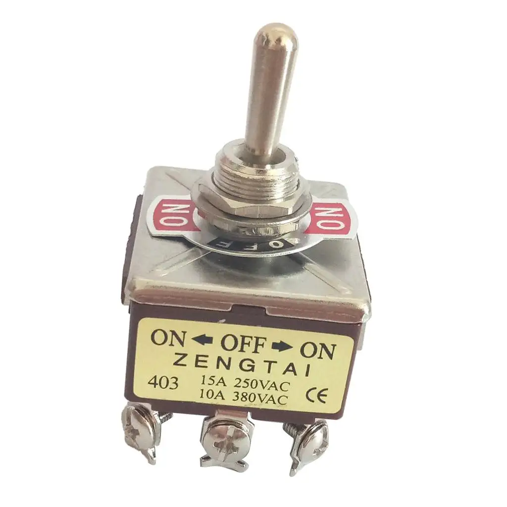 Toggle Switch 3 Position 12 Pin on Off on Control Rocker Metal Plastic 220v Switch for Electrical Panel