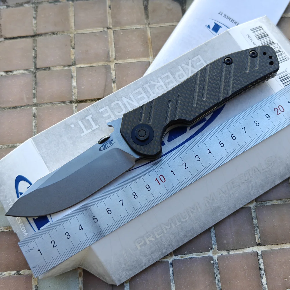 Emerson Style 0630CF 0630 Carbon Fiber Titanium Ceramic Bearing Mark M390 Logo Kitchen Hike Utility Outdoor Camping EDC Knife