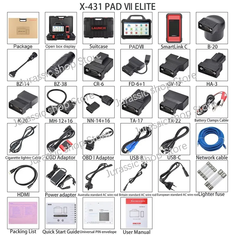 Picture 4: Launch X-431 PAD VII X431 PAD VII  Plus X-Prog 3  Diagnostic Tool Support Key & Online Coding Programming and ADAS Calibration
