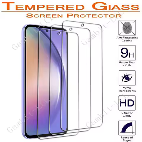 For Samsung Galaxy A32 A33 A34 A42 A52 A52S A53 A54 A72 A73 5G 4G S23 S22 S21 S20 FE Screen Protector Tempered Glass Film Cover