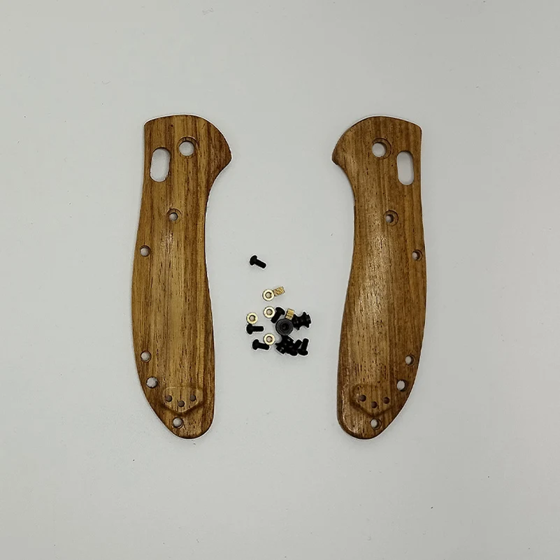 

1 Pair Natural African Rosewood Knife Handle Patches Scales With Screws For Benchmade Griptilian 551 Knives Grip DIY Making Part