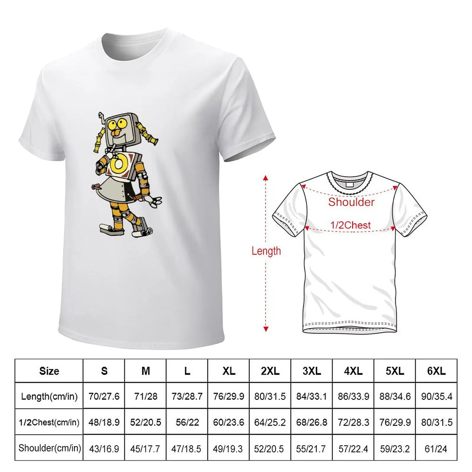 Mathilde Housekeeper Robot T-Shirt sports fans korean fashion for a boy funny t shirts for men