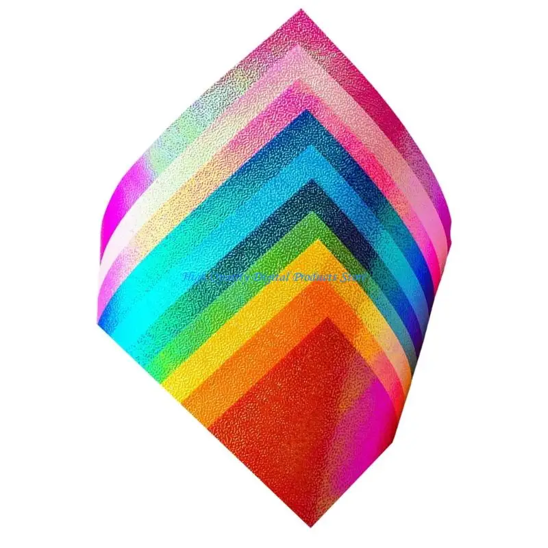 U2JE 50/100 قطعة من ورق الحرف اللامع الملون مقاس 15 سم مربعًا لامعًا