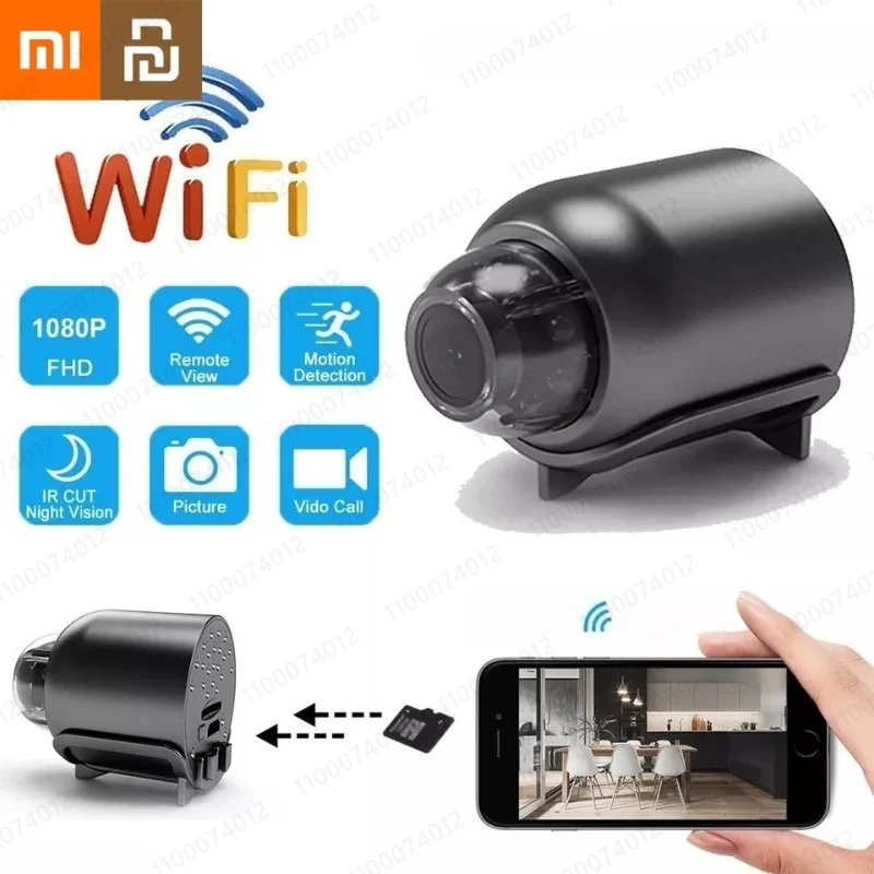 كاميرا Xiaomi Youpin Mini رؤية ليلية شفافة محمولة ممتازة كاميرا كشف الحركة كاميرا مراقبة لاسلكية تعمل بالواي فاي منزل جديد