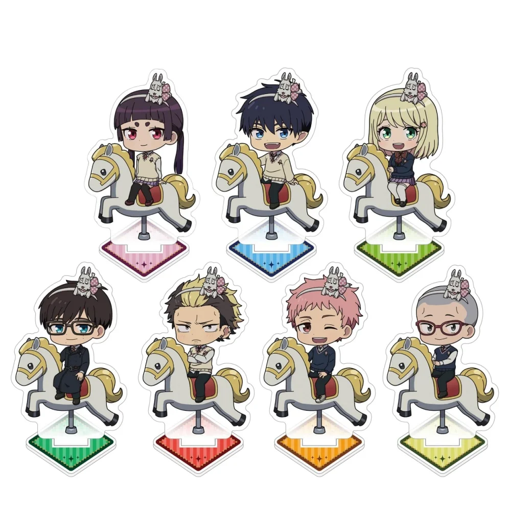 

Anime Store Blue Exorcist Ryuji Rin Yukio Shiemi Renzo Amusement Park Acrylic Stand Desktop Decor Fans Charm Gifts About 10cm