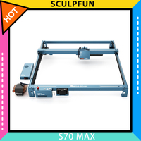SCULPFUN S70 MAX 70W Laser Engraver, 36,000mm/min Fast Speed, 0.15x0.12mm Laser Spot, 830*800mm