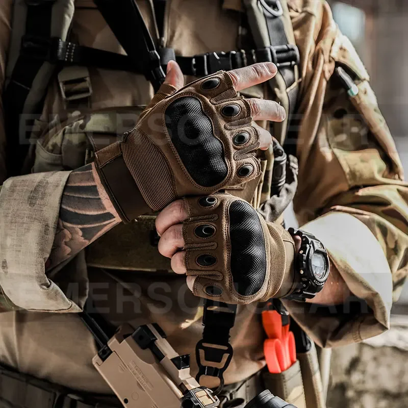 Emersongear EM9348 guantes de combate medio dedo tácticos