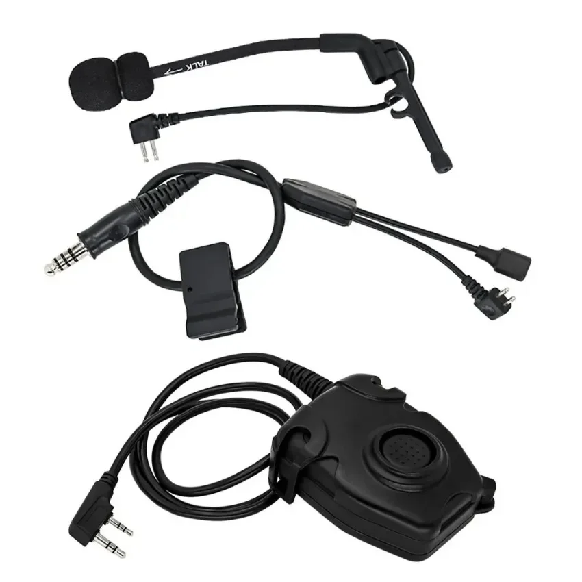 Tactical Mic Y-Line Kit Headset Adapter Compatible With COMTA I II III XPI IPSC Version Headphone for hunting Airsoft sport