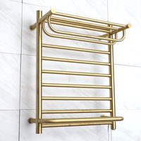 304 Stainless Steel Electric Towel Rack Smart Constant Temperature 45°C Heated Towel Rail Towel Warmer 500*650*290mm 110V/220V