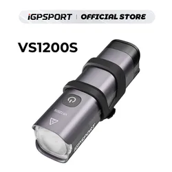 iGPSPORT VS1200S Bike Front Light Smart MTB Road Bike Lamp Headlight Cycling Flashlight Lantern Bike Accessories