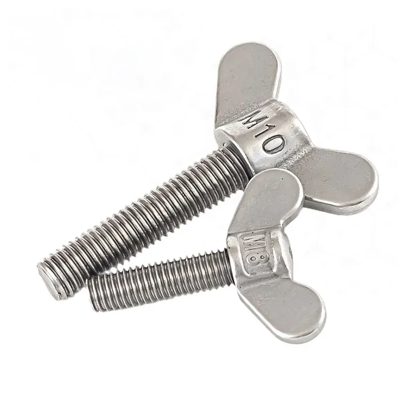 

304 Stainless Steel Butterfly Screw Wing Bolt M4 M5 M6 Sizes Manual Fastener Hand Tool