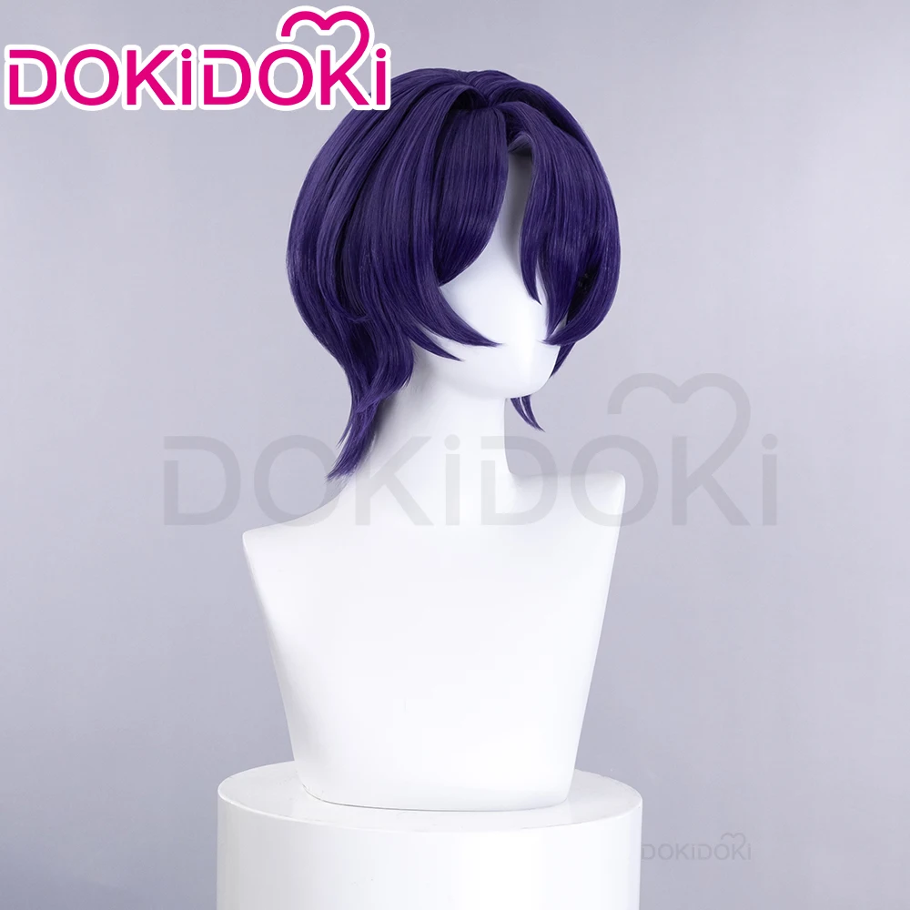 IN STOCK Dr. Ratio Wig Game Honkai: Star Rail Cosplay Wig DokiDoki Men 35 Short Hair Dr. Ratio Cosplay Headdress Rings Free Cap