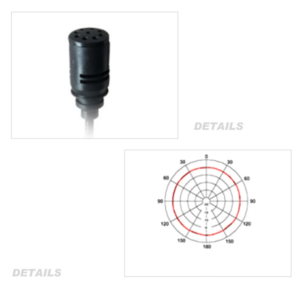 Microphone noir à réduction de bruit, téléphone portable, instruments informatiques, enregistreur omnidirectionnel pour carte son, micro