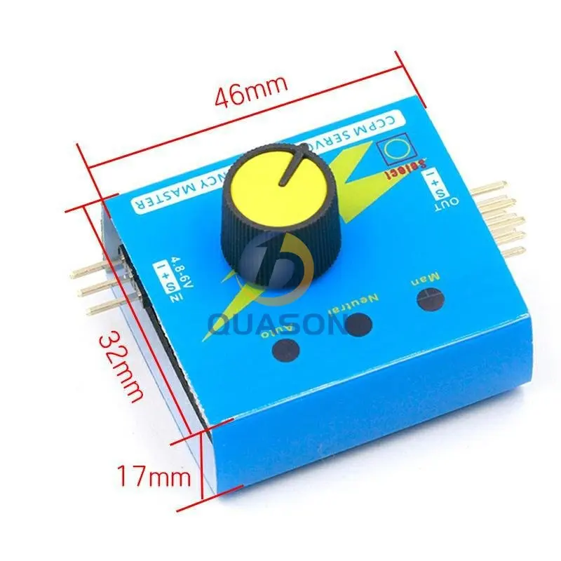 Servo Tester Gear Test CCPM Consistency Master Checker 3CH 4.8-6V with Indicator Light