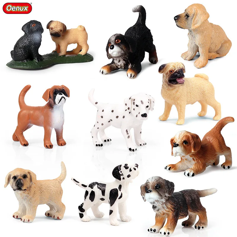 모형 애완견 요정 정원 액션 피규어 동물 모델 귀여운 강아지 미니 사자 강아지 모래색 금발 어린이 장난감