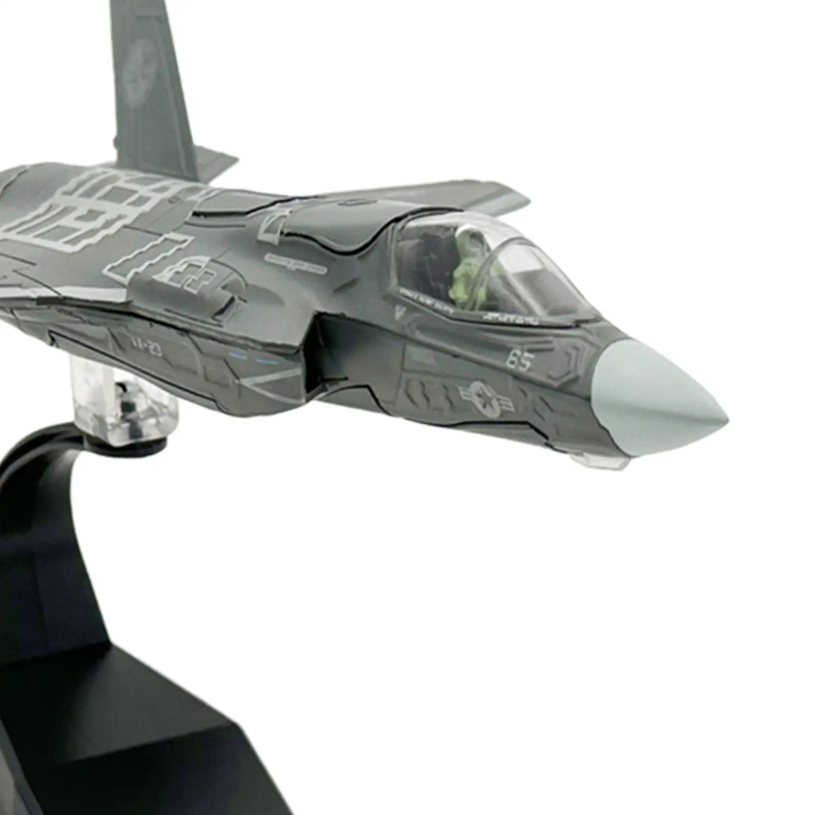 Aircraft Model 1/72 Scale Tabletop Decor with Display Base Fighter Model Airplane Model Ornament Plane Model Toy for Boy Gift