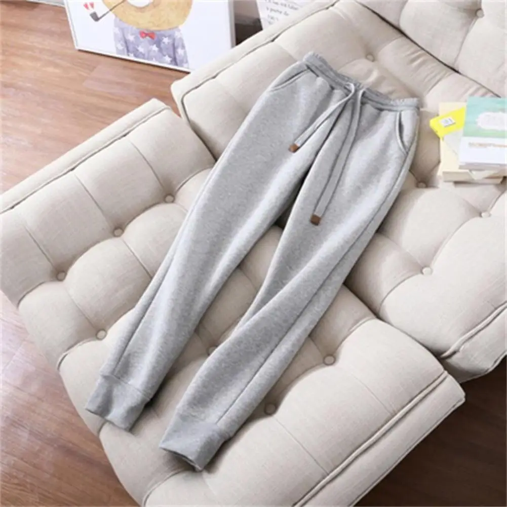 

Fall Winter Coat Pants Set Women's Winter Tracksuit Set with Plush Lining Hooded Jacket Elastic Waist Pants Cozy for Daily