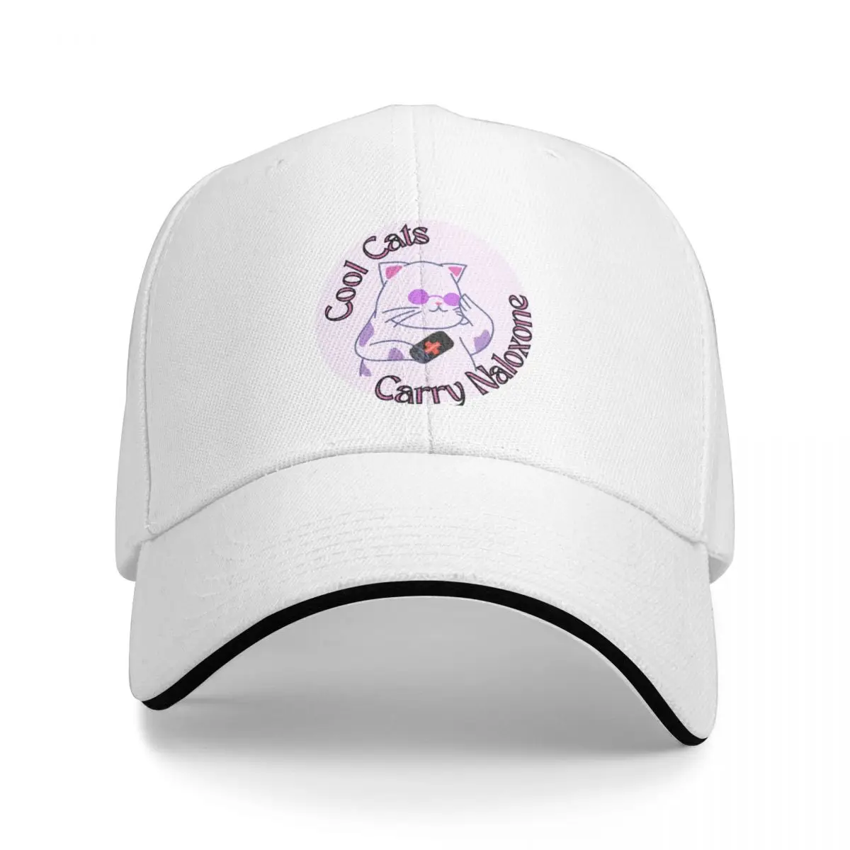 Cool Cats Carry Naloxone Baseball Cap Gentleman Hat Horse Hat Anime Hat western For Women 2024 Men's