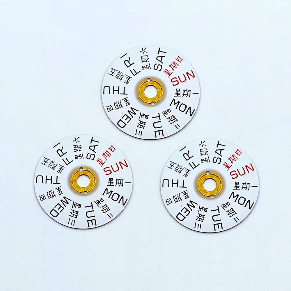 Аксессуары для часов, подходящие для ETA2836, недельный циферблат, в 3-х часах, запасные части для часов
